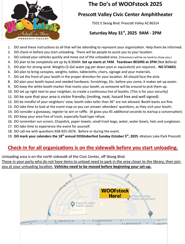 WOOF 25 Exhibitor instructions