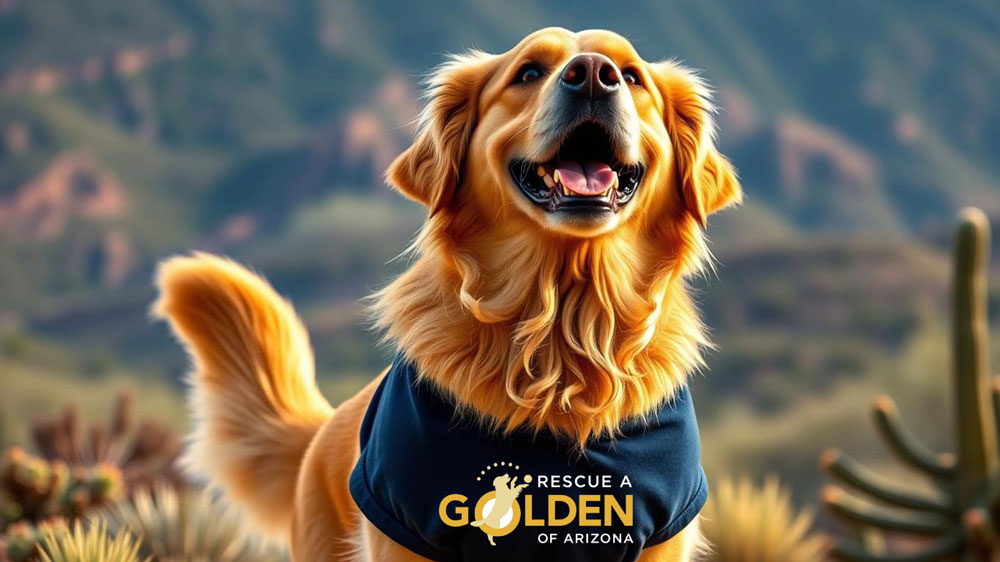 golden in tshirt smiling