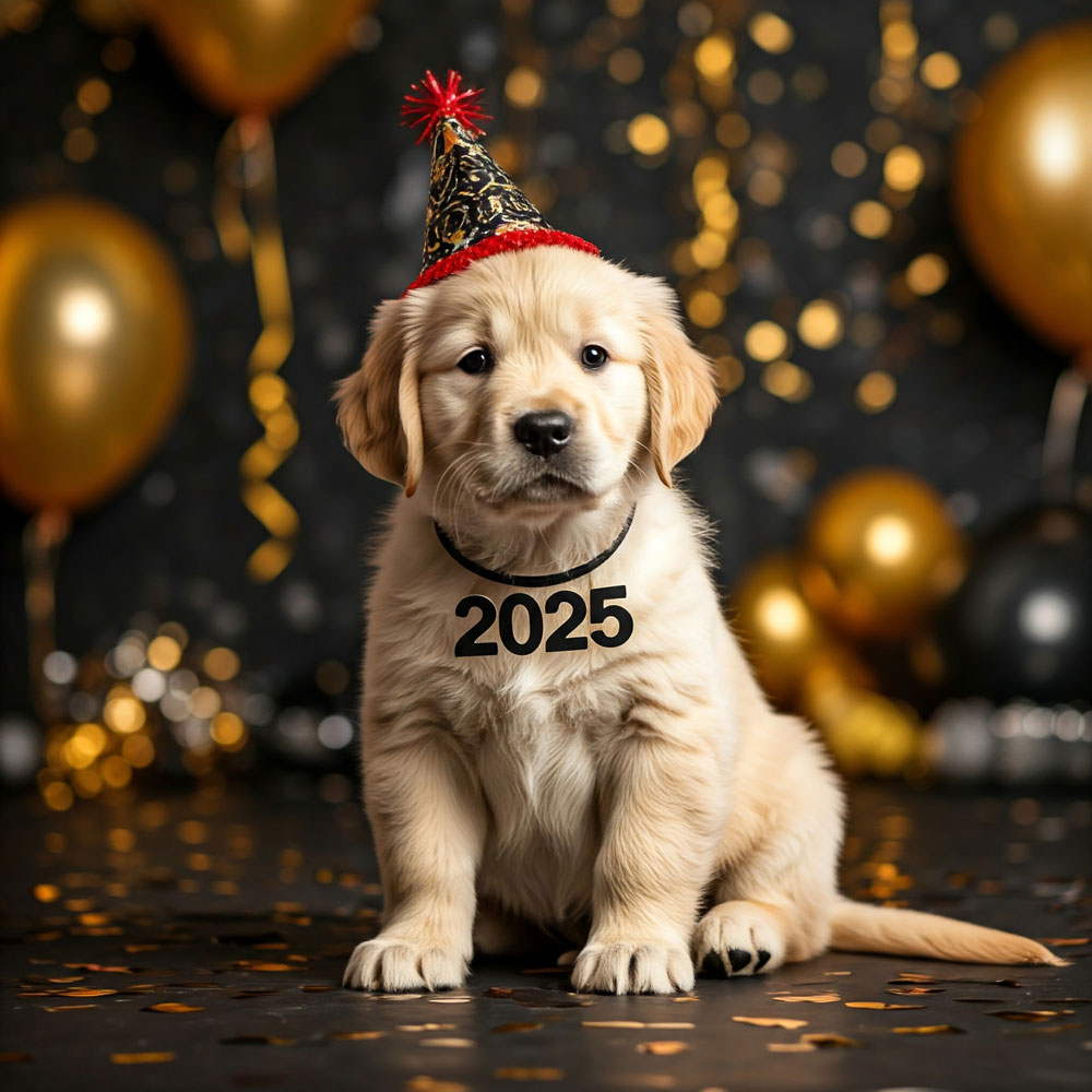 new year 2025 golden